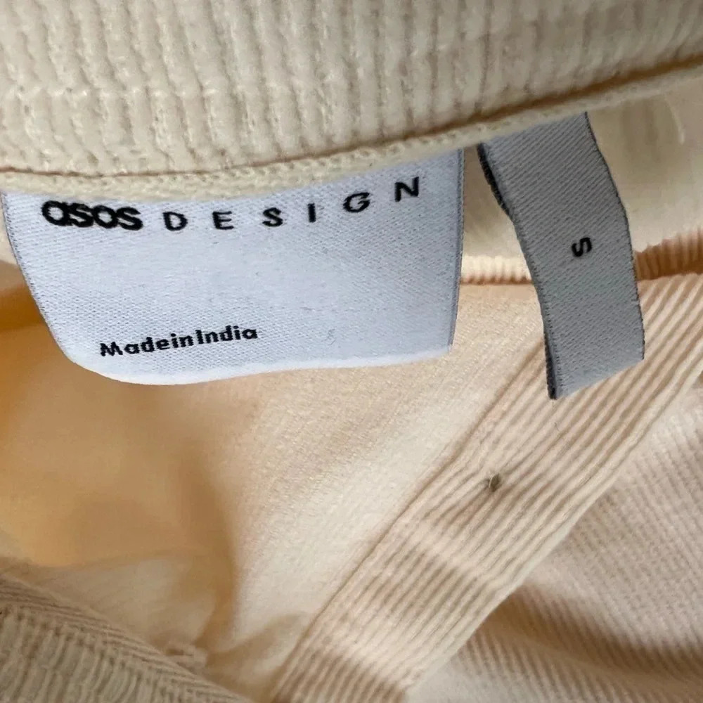 ASOS DESIGN oversized 90s style corduroy shirt Sz S - Picture 6 of 6